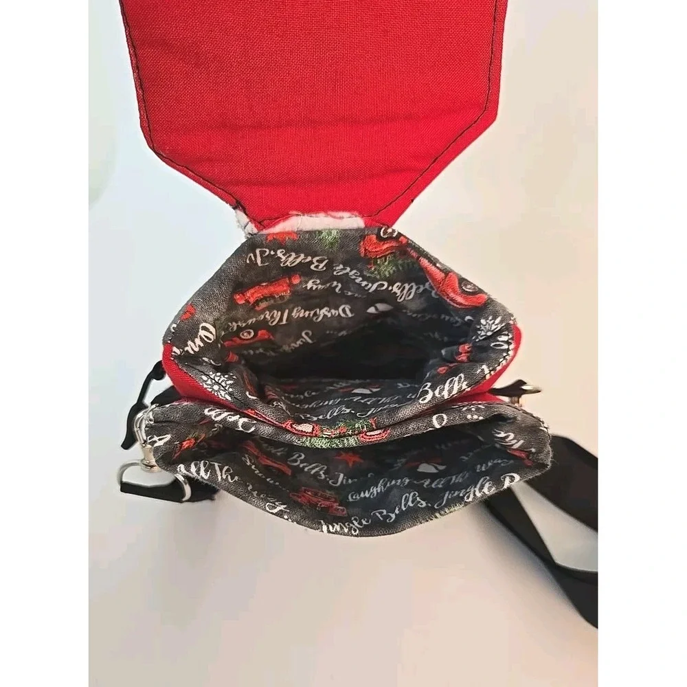Crossbody Bag  Holiday Red Truck Seasonal New Handmade